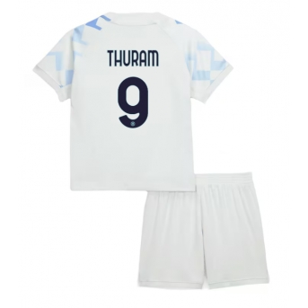 Billige Fotballdrakt Inter Milan Marcus Thuram #9 Replika Bortedraktsett Barn 2025-26 Kortermet (med bukser)